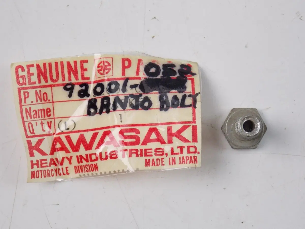 Nos Kawasaki 1969-1976 Banjo Bolt Valve Check G3 G4 G5 Kv100  92001-052 1
