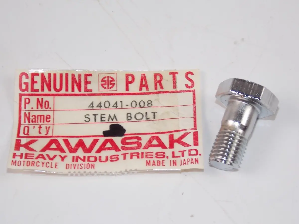 Nos Kawasaki 1973 -1979 Steering Stem Bolt Kh100 Ke250 Kd175 F4/5/6 44041-008 1