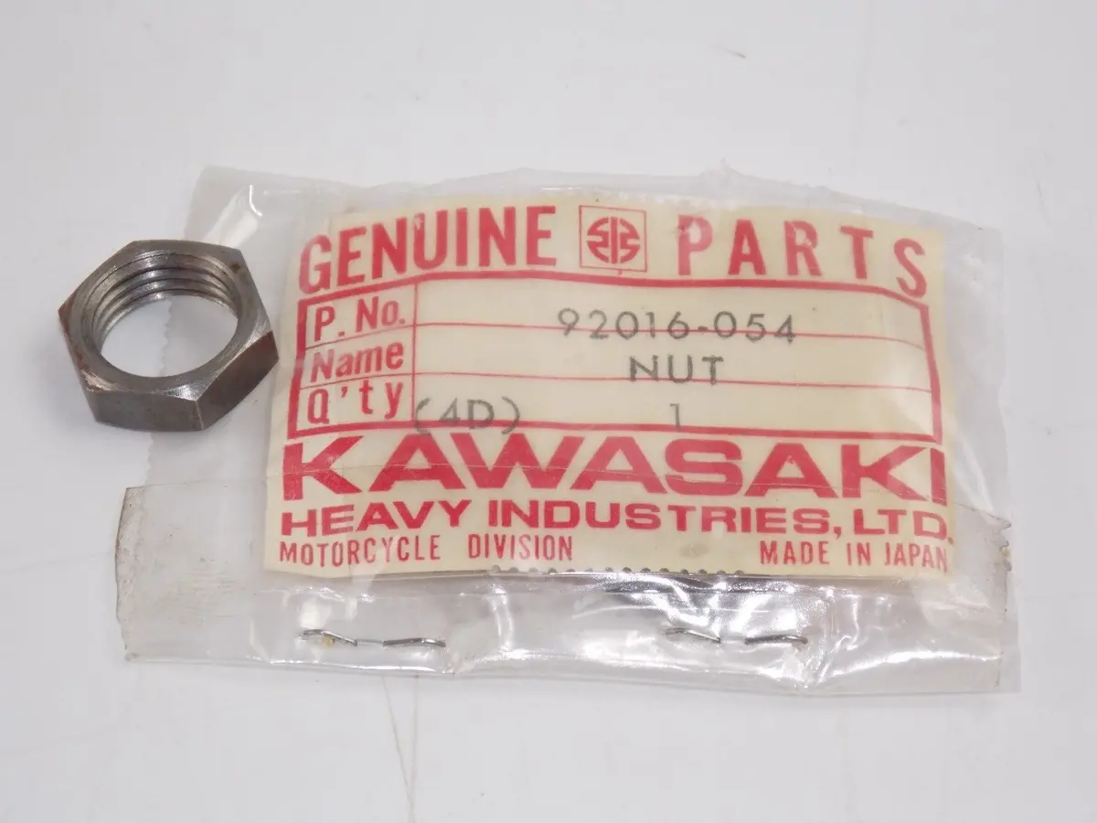 Nos Kawasaki 1974-1981 Cam Shaft Lock Nut Kz200 Kz400 Kl250  92016-054 1