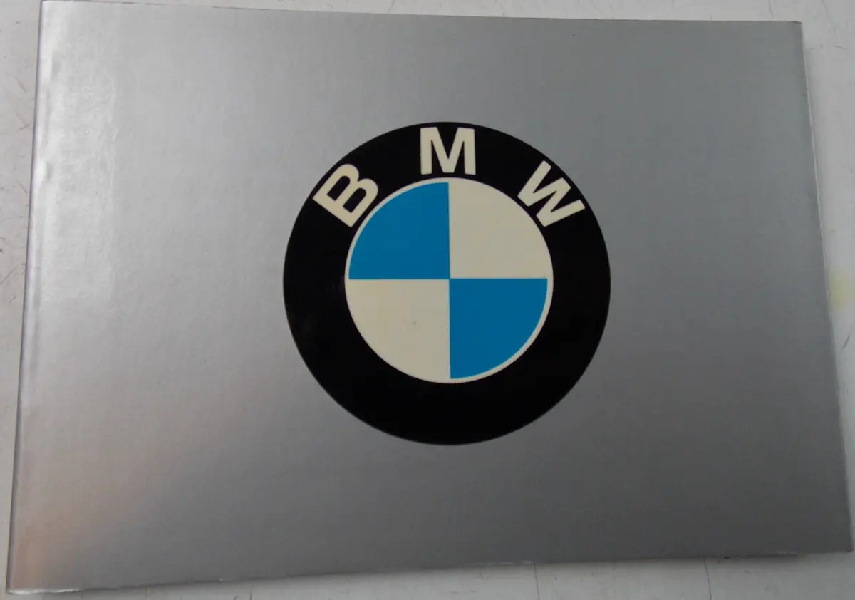 1980 Bmw History Book 4"X6" Italian Booklet 507 635 M1 320 2000 1