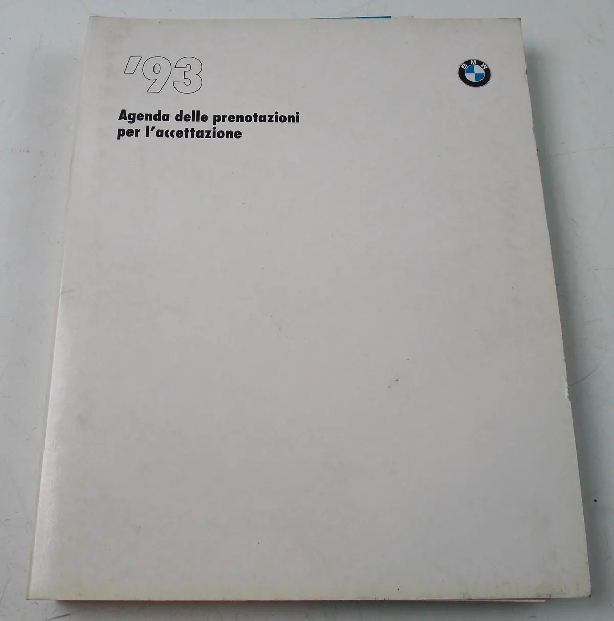 1993 Bmw Dealer Service Department Appointment Book K1 K100 R80 Gs R100 Gs1000 1