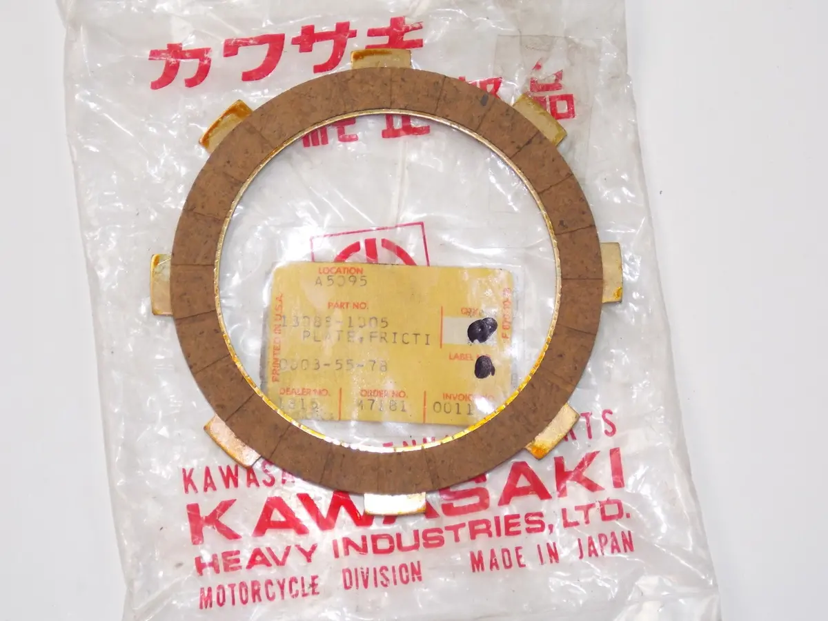 Nos Kawasaki 1979 1980 Friction Plate 4 Kx80/65/6 Mc1 Kdx80 13088-1005 1