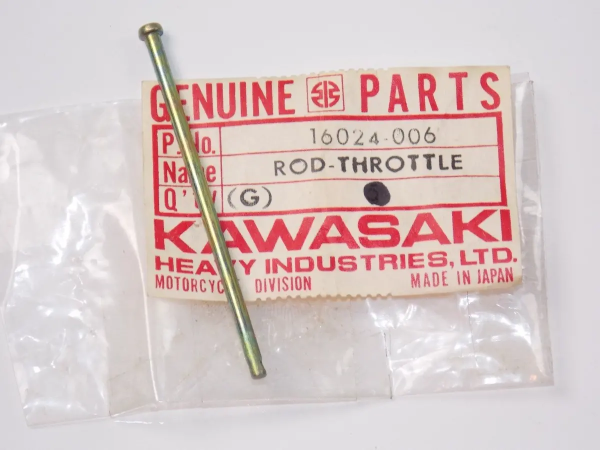 Nos Kawasaki 1987-2001 Throttle Valve Stop Rod Ke100  16024-006 1