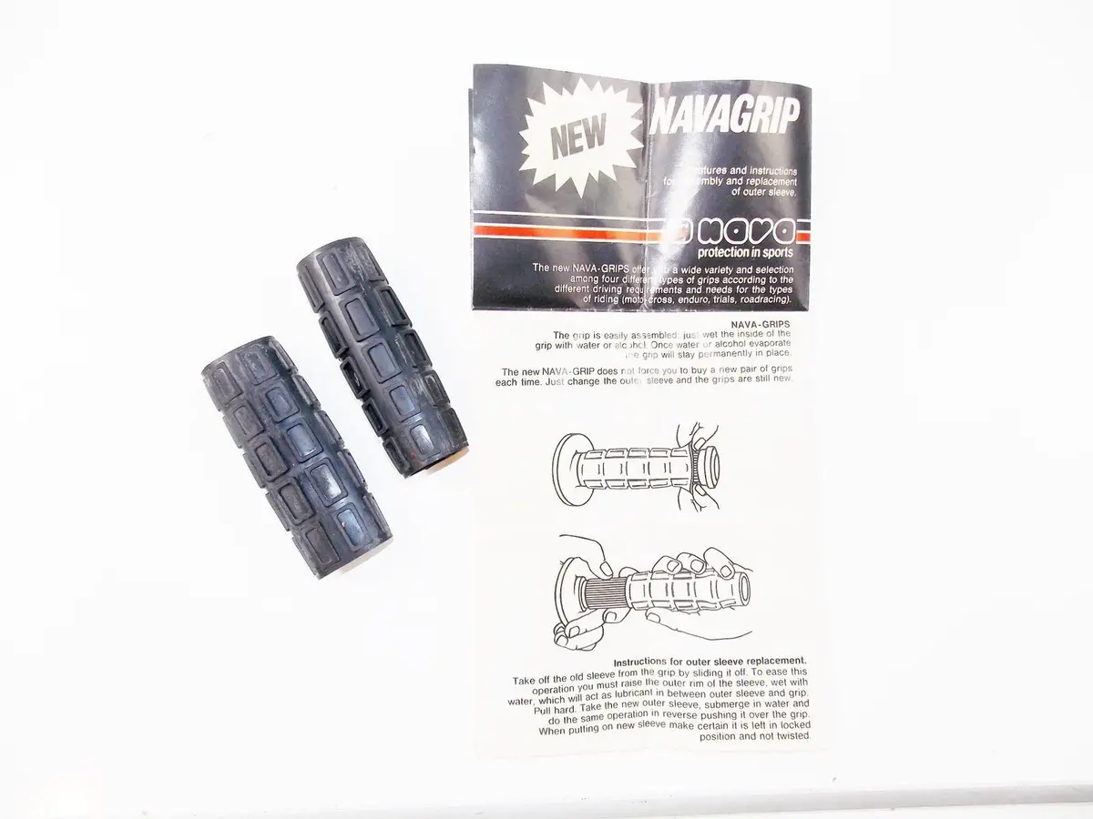 Nos Nava Handlebar Hand Grips Rubber Vibration Protector Ktm Honda Yamaha Suzuki 1