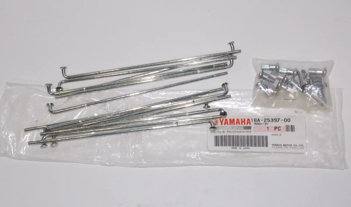 13 Rear Front Wheel Spoke + Nipples Yamaha Motorcycle 18A-25397-00 1
