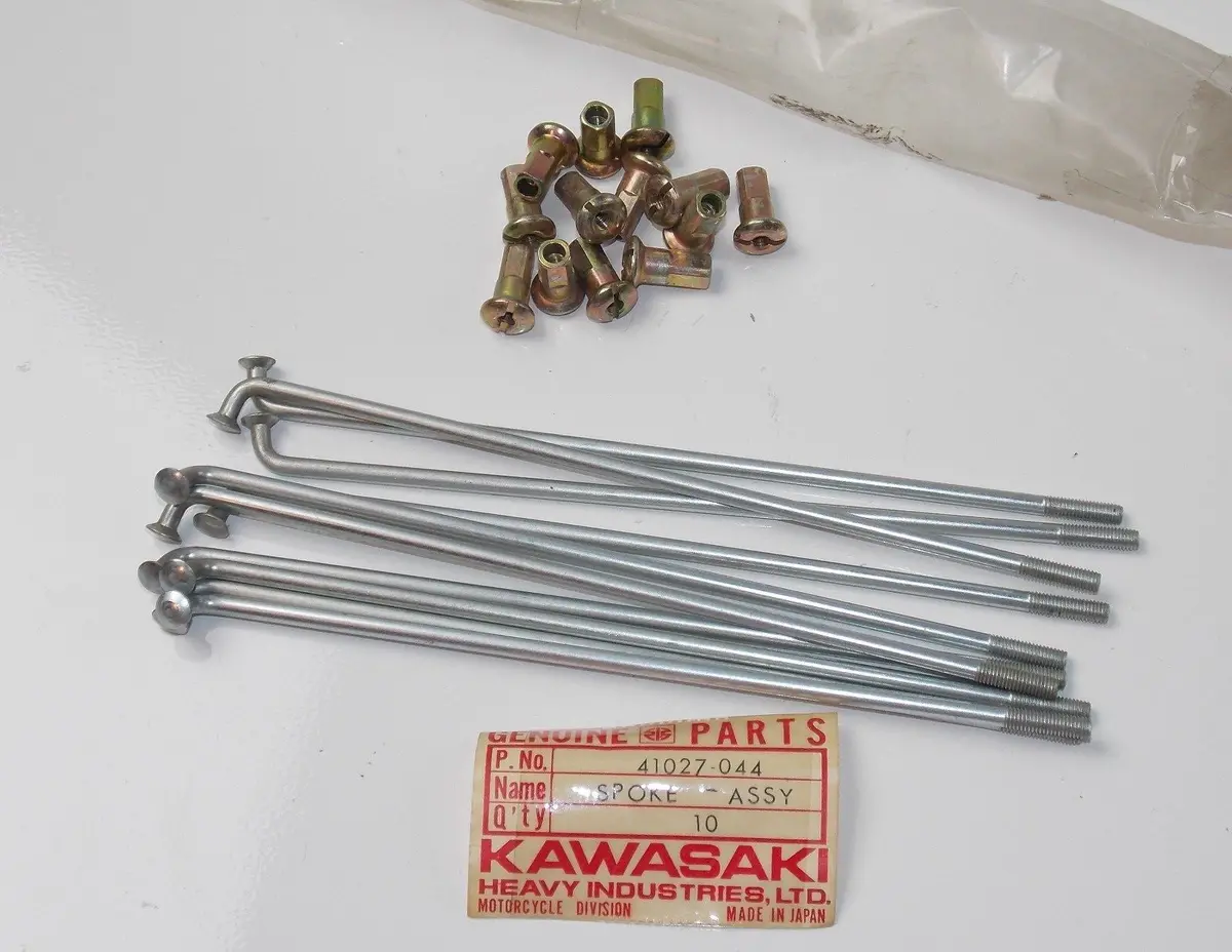 9 Spokes 13 Nipples Front Inner Wheel Kawasaki 1966-76 W1/2 H1 Kh500  41027-044 1