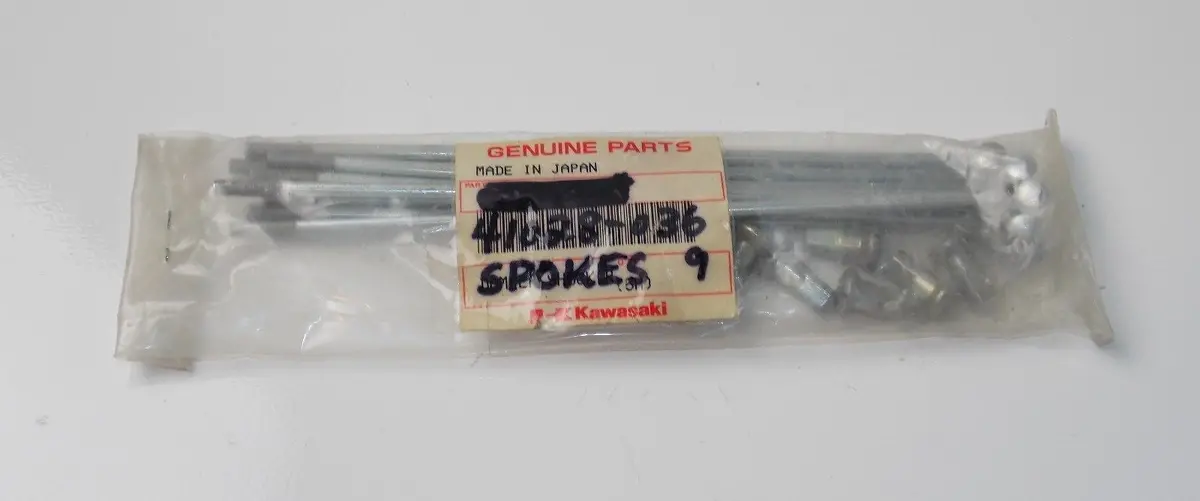 9 Spokes 9 Nipples  Rear Outer Wheel Kawasaki 1970-1972 F5 F8  41028-036 1