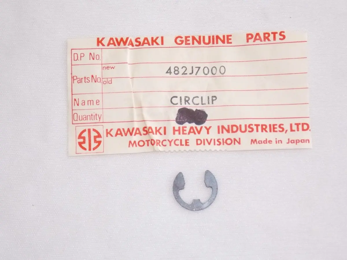 Nos Kawasaki 1974-2005 Circlip 7Mm Kxf250 Kd125 Klf300 Ke125 Kz1000 482J7000 1