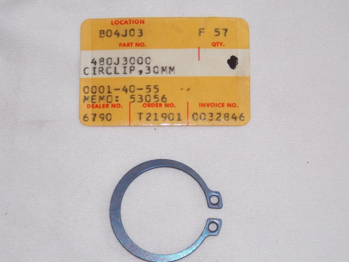 Nos Kawasaki 1969-2015 Circlip 30Mm H1 Z1 F11 Ks125 Kd125 Kx125 Zx600  480J3000 1