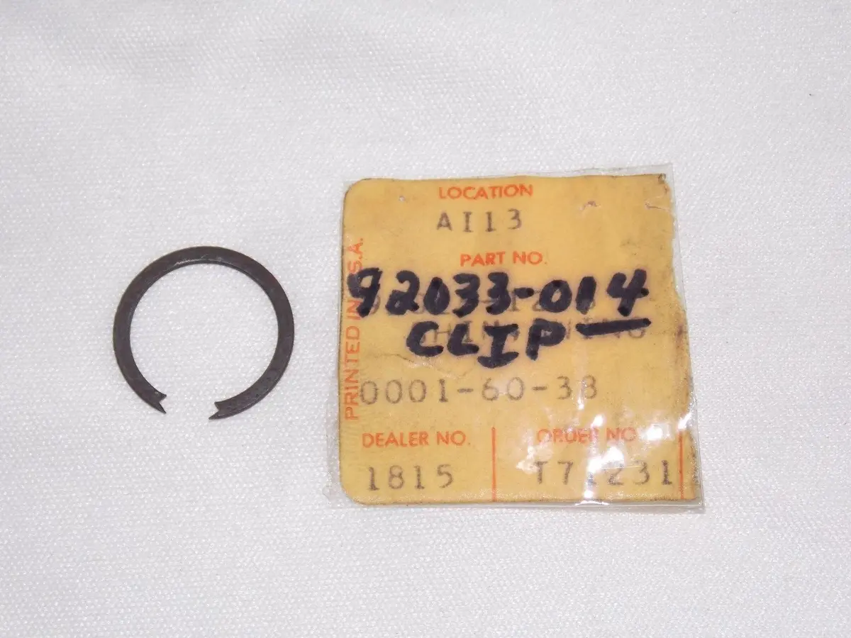 Nos Kawasaki 1969-2004 Circlip G3/4/5 Mc1 Kh125 Ke100 Kd80 Km100  92033-014 1