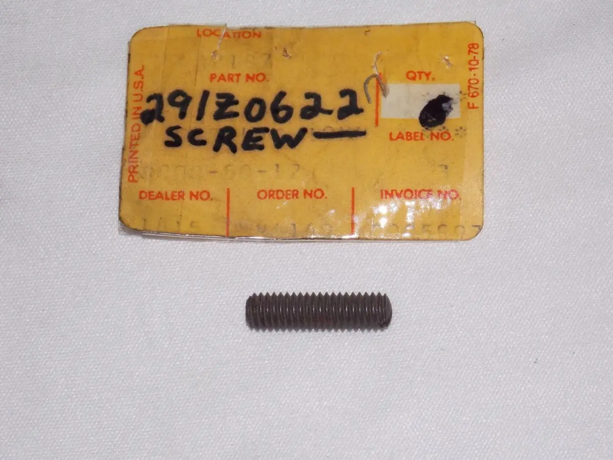 Nos Kawasaki 1966-1976 Slotted Screw 6X22 A1/7 Kh500/250 F3/4/5 H1 291Z0622 1