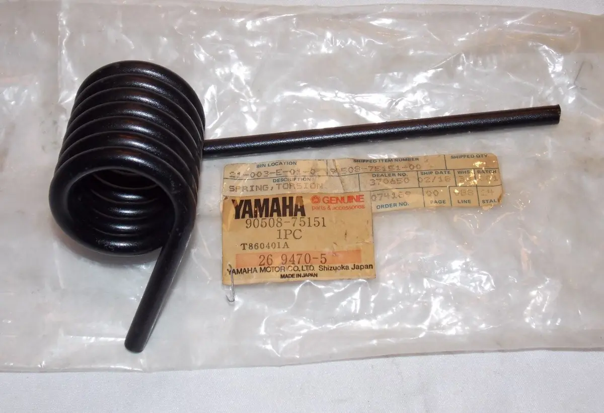 Nos Yamaha 1974 Torsion Spring Gp338 Gp433 Tl433  90508-75151 1