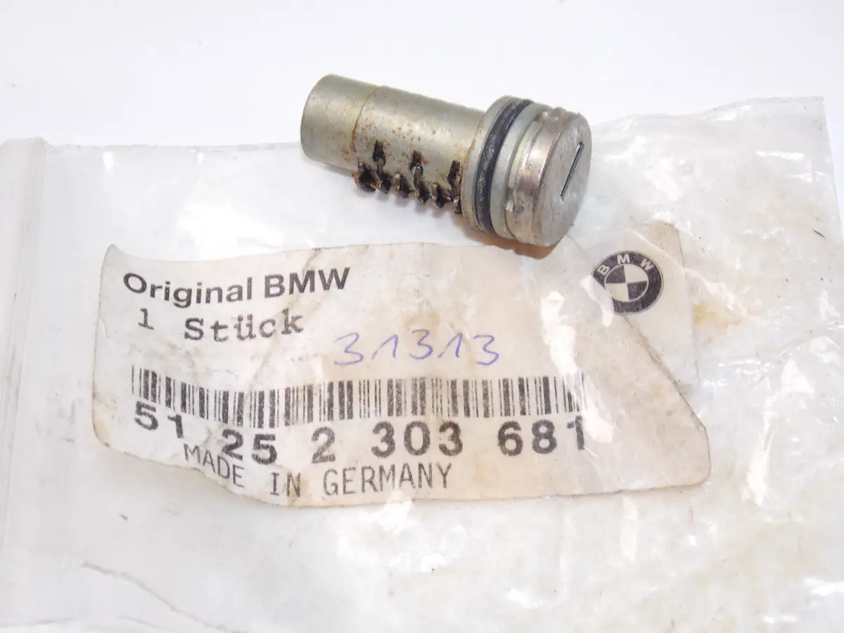 Nos Bmw Motorcycle Cylinder Lock Latch Luggage Suitecase 51252303681 Code 31313 1