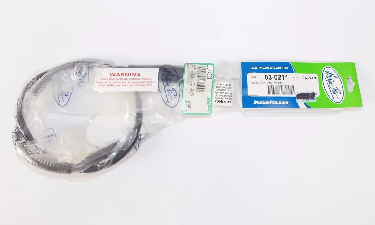 Motion Pro Black Vinyl Throttle Cable Kawasaki 88/90-03 Kx60 00-13 Kx65 03-0211 2
