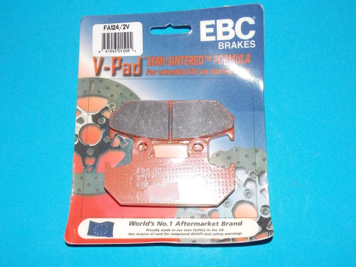Nos Ebc Brake Pads Fa124/2V Fits Honda Cb360 Ch80 Gl1500 1974-76 1988-2003 2007 1