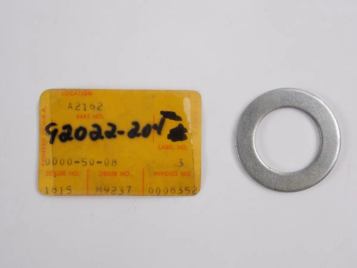 Nos Oem Kawasaki 1969-1981 Plain  Washer Km100 Kh400 Kv100 H1 G4/5   92022-204 1