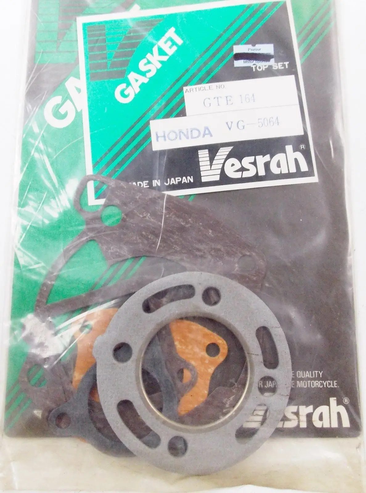 Nos Oem 1986 1987 Vesrah Complete Gasket Set Vg-1064/5064 Honda  Gte161 1