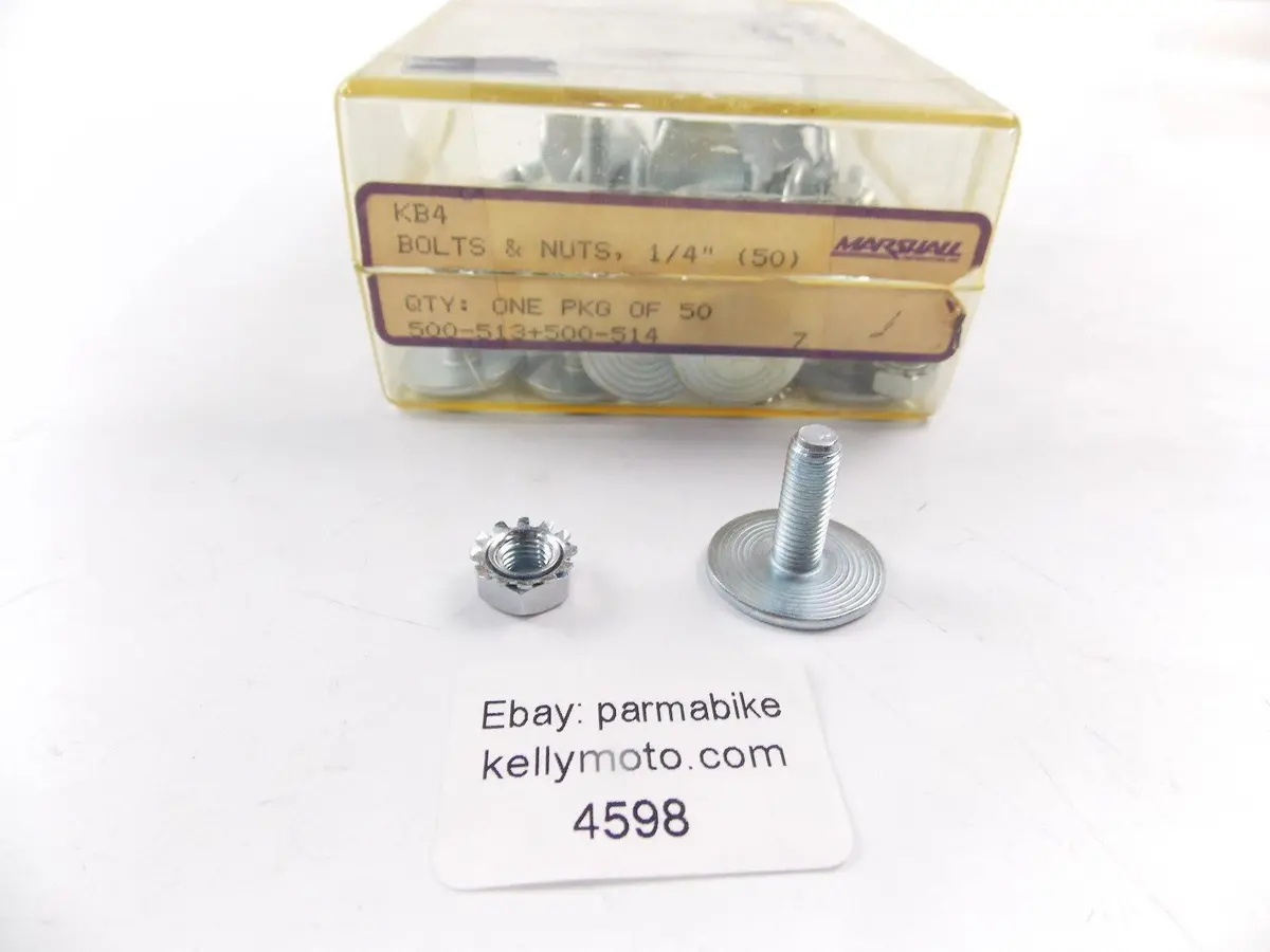 Nos Marshall Bolt & Nut Set Of 35  500-513 500-514 1