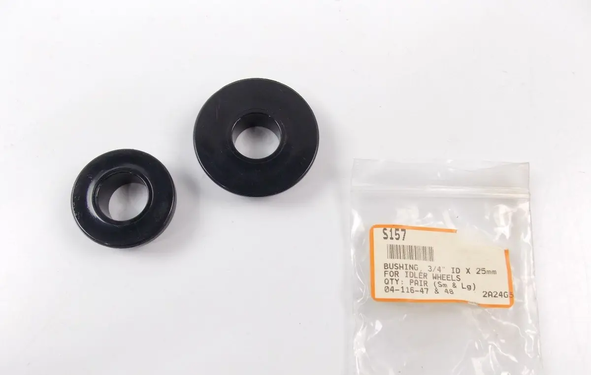 Nos 1974-08 Spi Pair Bushing Idler Wheels 3/4" I.D. X 25Mm Small & Large 1