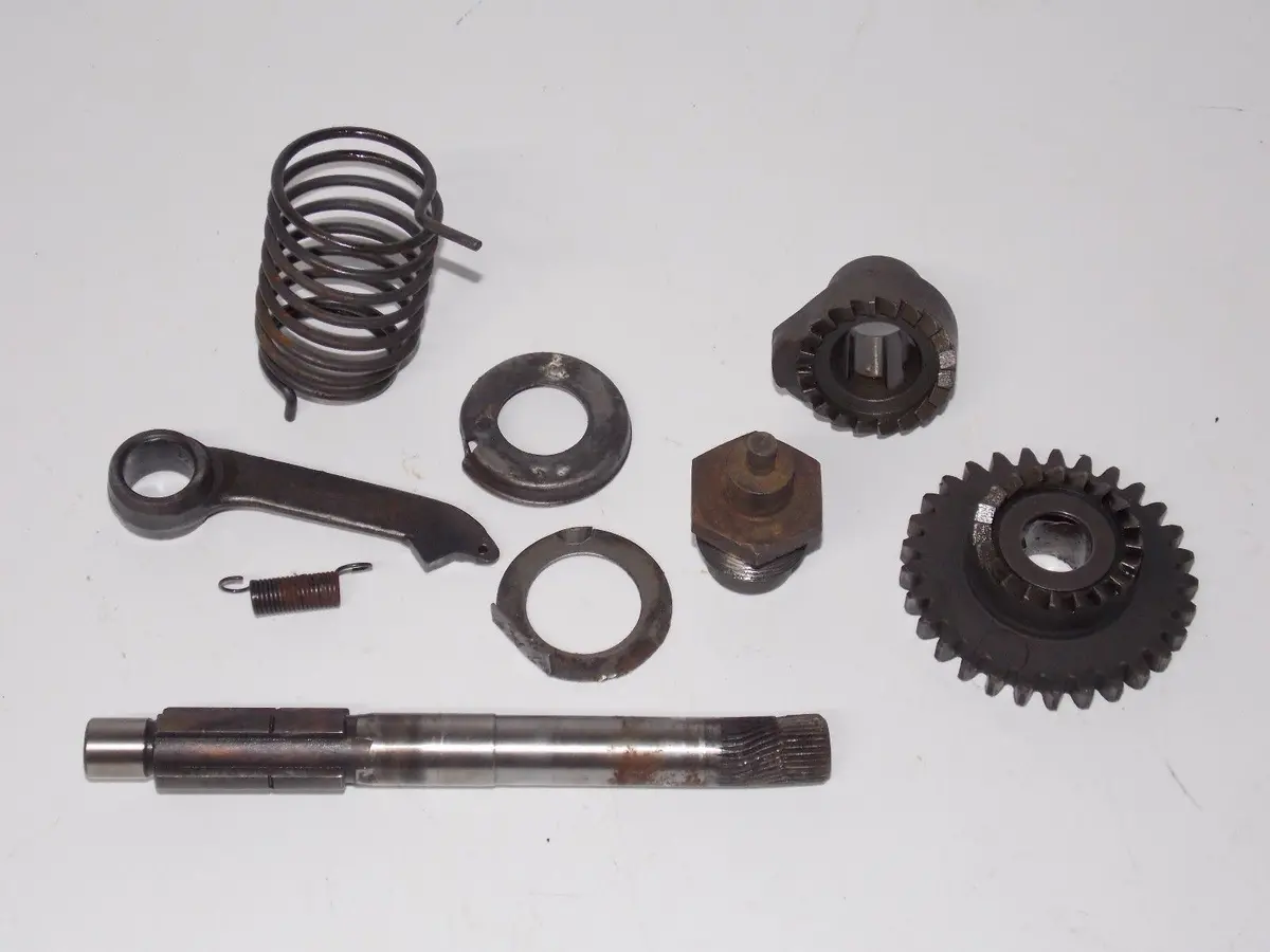 '73 Ktm Penton 175 Motor Kick Starter Mechaniism Ratchet Shaft Spring Gear Mc Gs 1