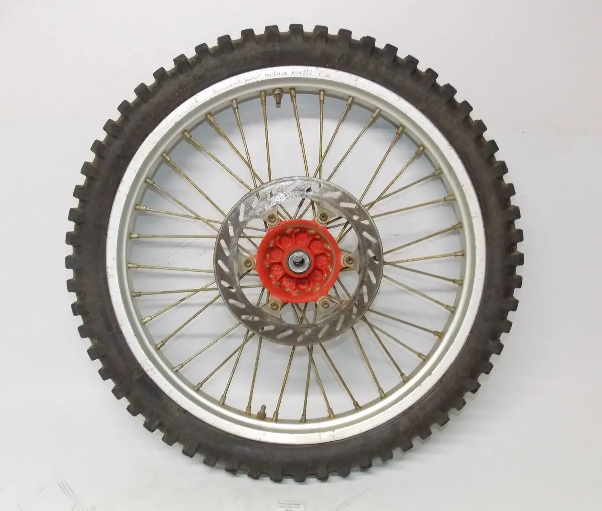 1990 Ktm Mc250 21" Front Wheel Nordisk Rim Hub Spoke Brake Rotor Disc 1