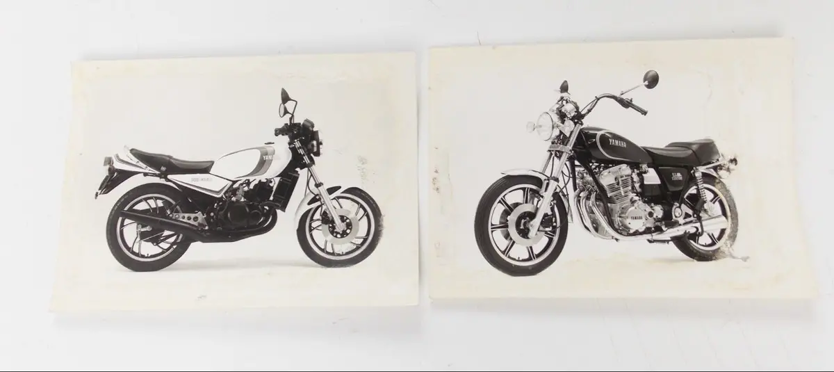1980'S Yamaha Rd350 Us Custom Original Dealer Factory Bw Photo 7"X5" 120X180mm 1