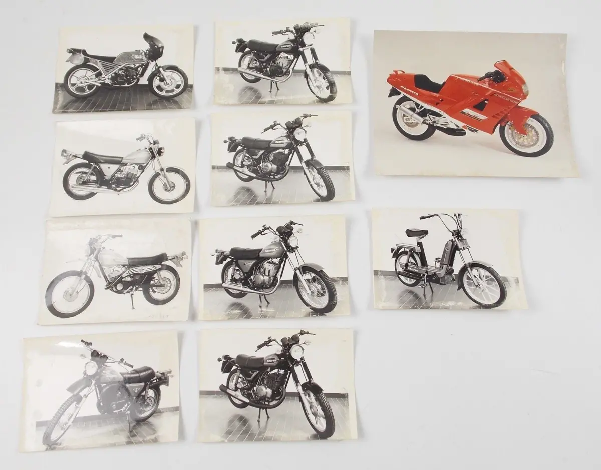 1970'S Cagiva Harley Sxt125 Sx350 Sst250 Racer C12 Original Dealer Factory Photo 1