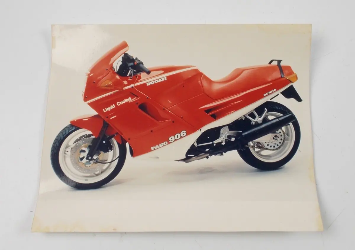 1980'S Ducati Paso 906 Color Photo Original Dealer Factory 1