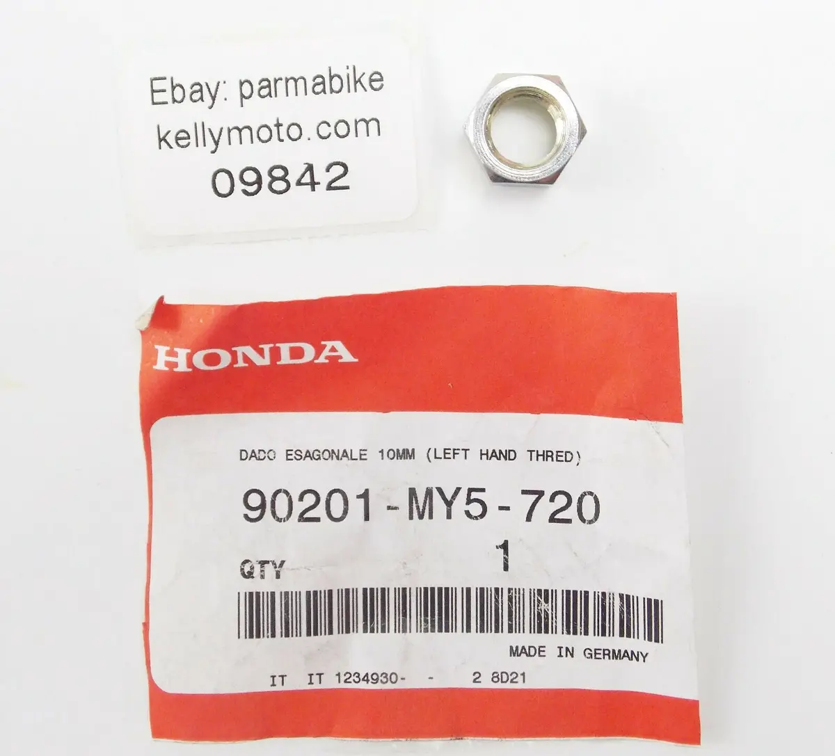 Oem Honda 10Mm Ex Nut Ca125 Anf125 Cb500 Cbr125 Cmx250 Fes125 90201-My5-720 1