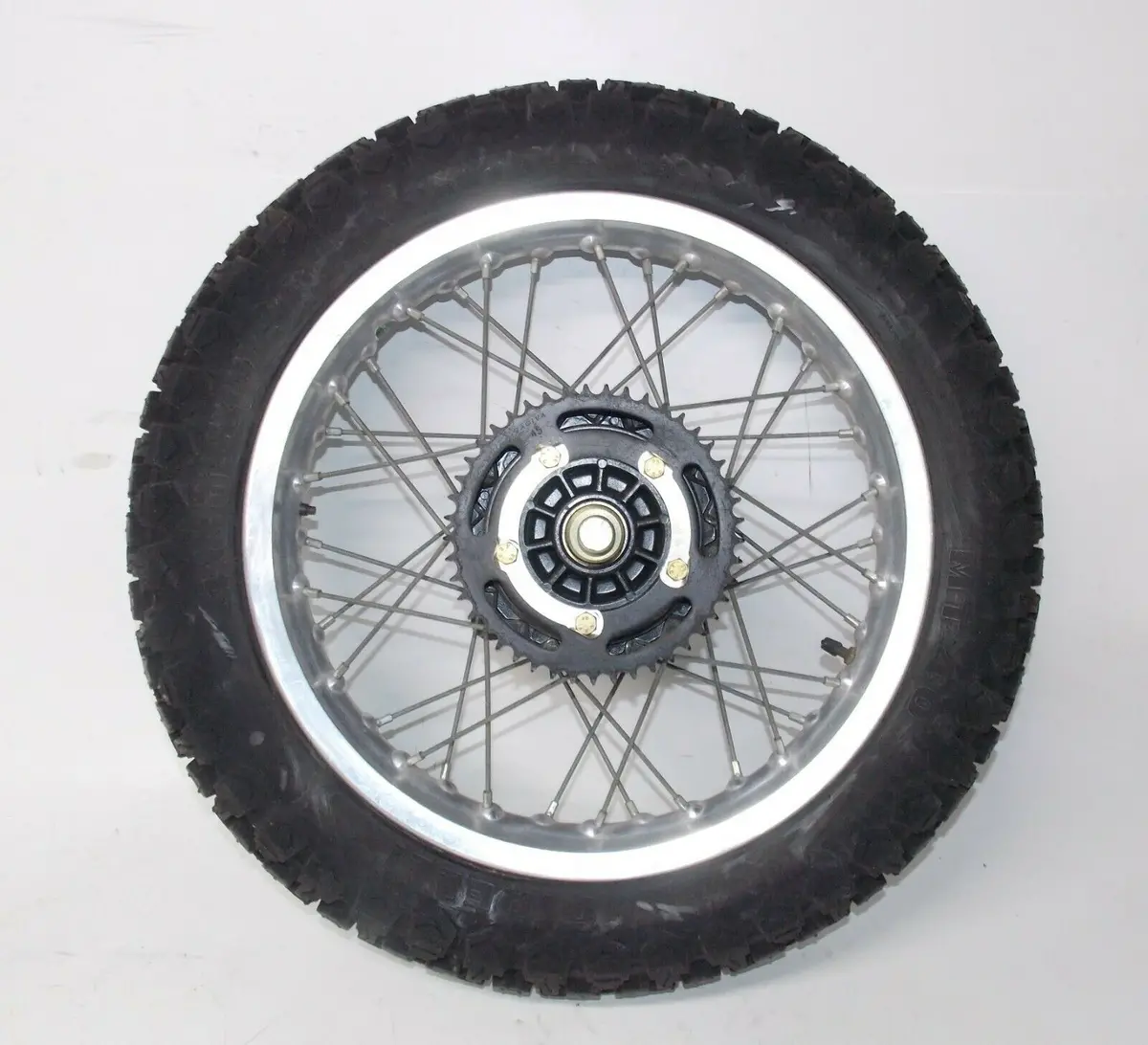 1986 Cagiva Elefant-3 125Cc 17" Rear Wheel+Brake Plate+Axle+Hub+Rim Elefantre 1