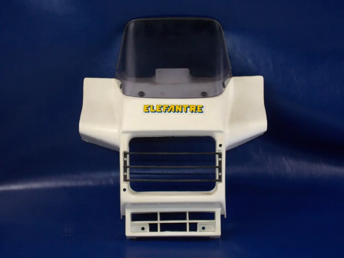 '86 Cagiva Elefant-3 125 Front Cowling Windshield Screen Fairing White Elefantre 1