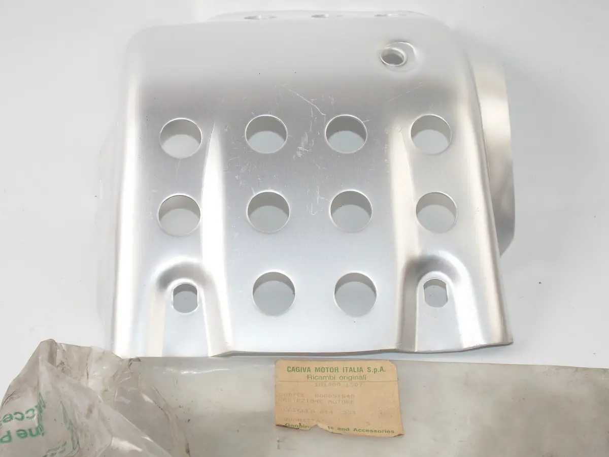 Nos Oem Cagiva 1987 Elefantre 125 Engine Guard Skid Plate Protector 800051848 1