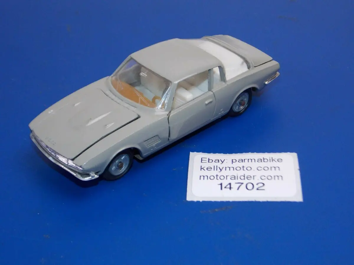 Vintage Toy Model Car 1:43 Scale Grey Ford Mustang 2+2 Bertone Ussr Russia 1