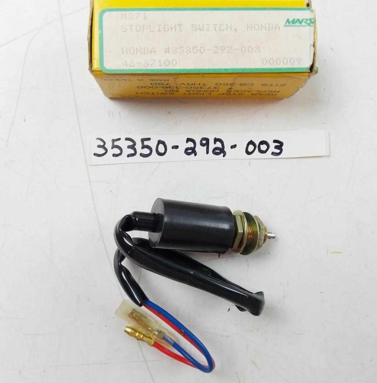 Nos Honda 1969-1982 Stop Switch Assy Cb100/125/200/350/360  35350-292-003 1