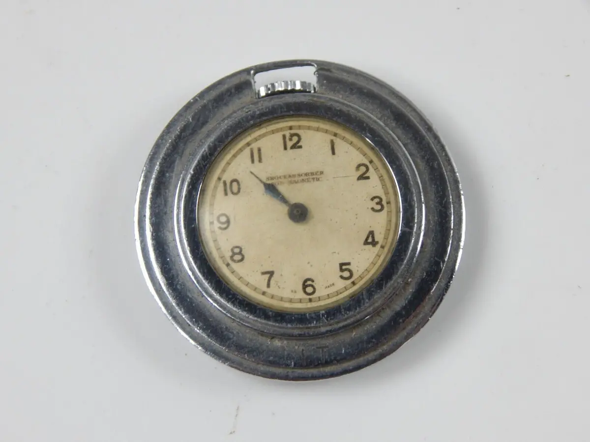 Vintage Pocket Watch Swiss Made D=42Mm Clear Back Shock Absorber Non Magnetic 1