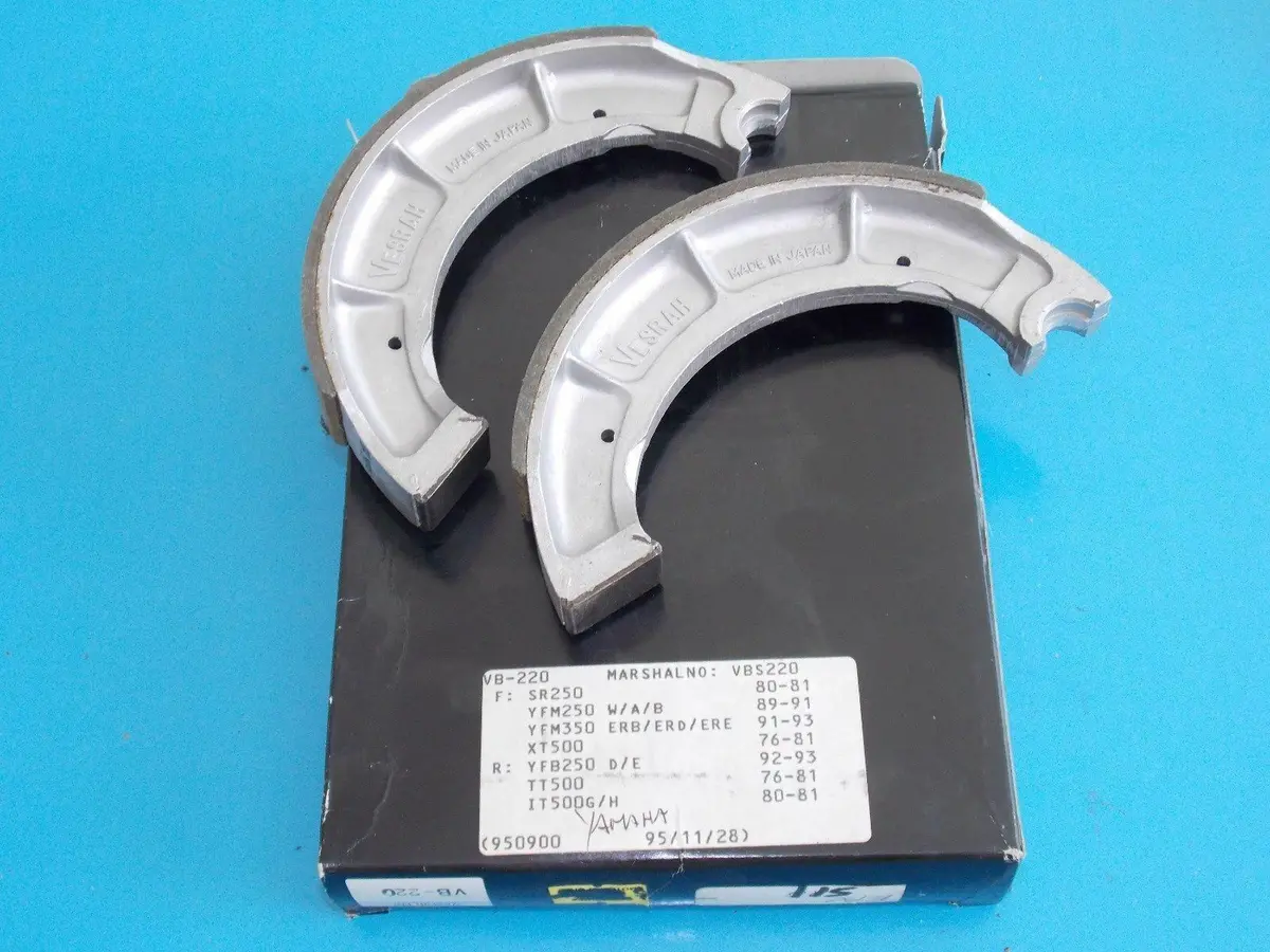 Nos Vesrah Vb-220 Standar Brake Shoes Yamaha 1980-1981 Sr250 1992-1993 Yfb250 1
