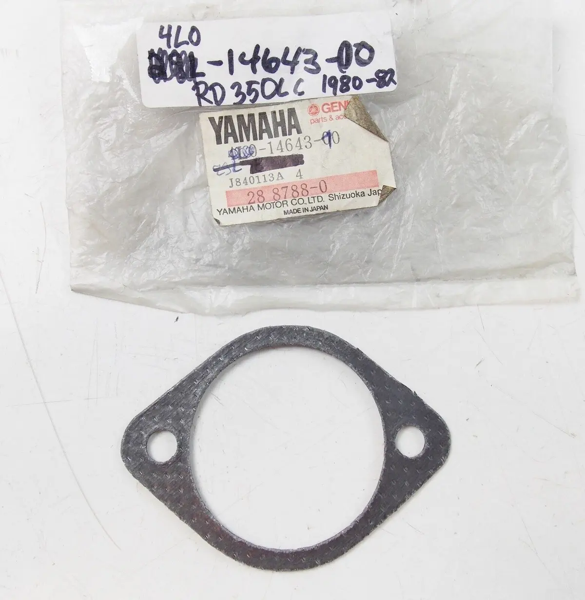Nos Yamaha  1980-1983 Exhaust Gasket 3 Rd250 Rd350 4L0-14643-00 1