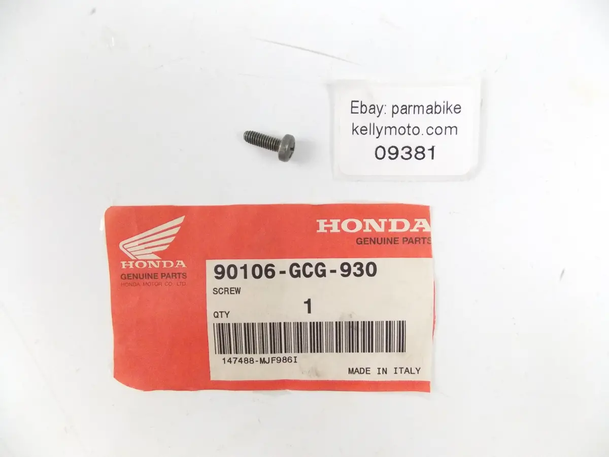 Nos Oem Honda 1998-2002 Fes125 | 2000-2006 Nes150 Screw 90106-Gcg-930 1