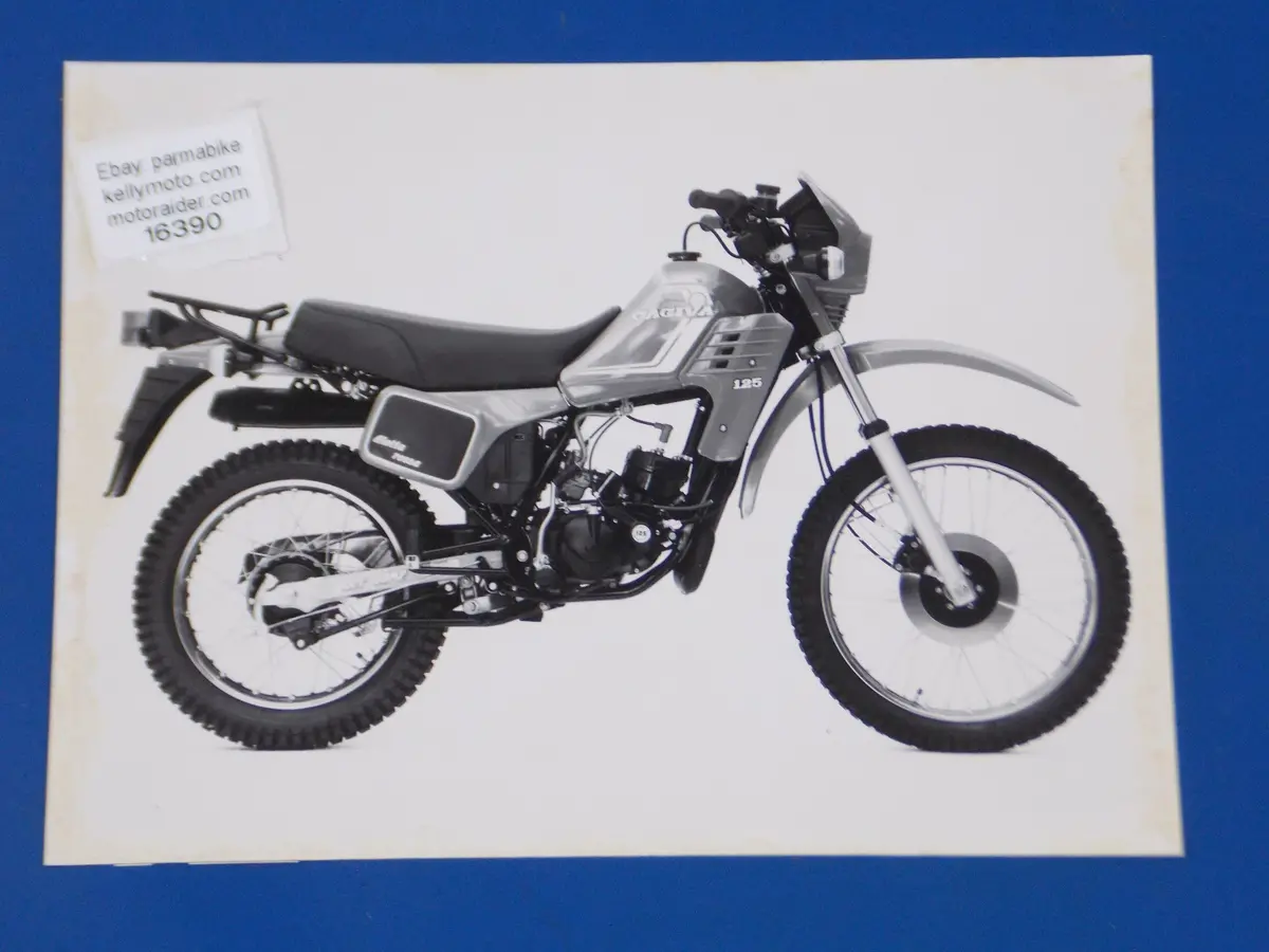1980'S Cagiva Aletta Rosa 125 Original Dealer Photo Vintage Brochure Ad 7X9.5" 1