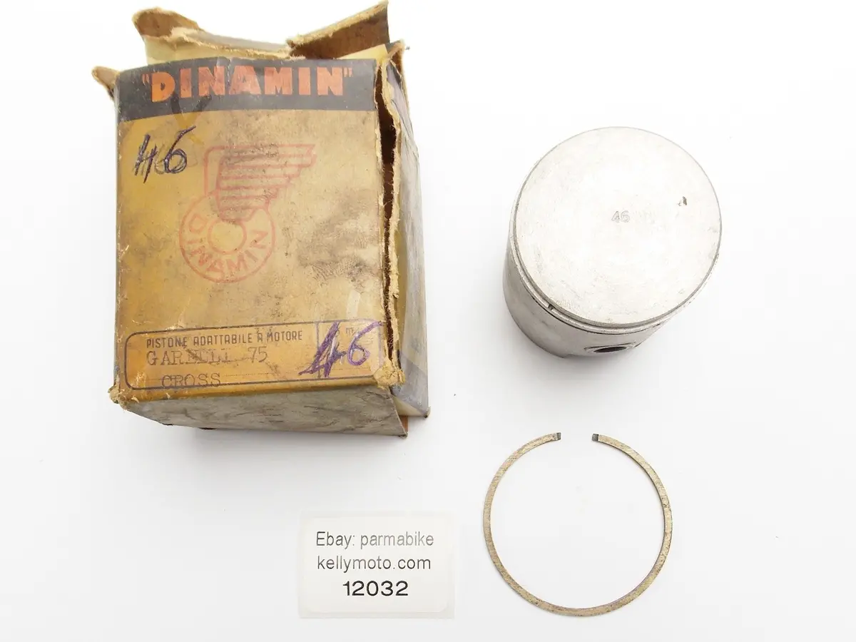 Nos Dinamin Piston + Ring + Pin Diameter 46 Mm Garelli 75 Cc Cross 1