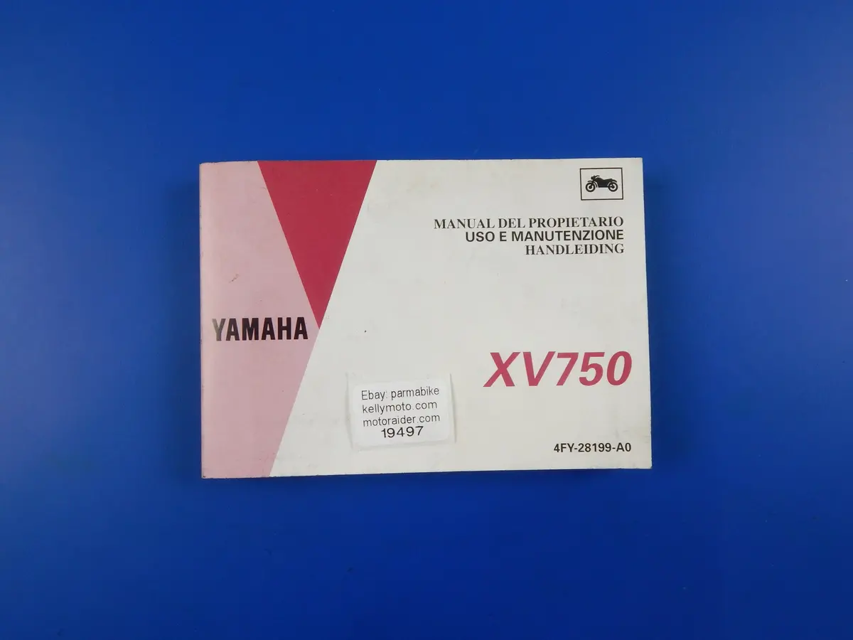 1993 Yamaha Xv750 User Owner Manual Book 4Fy-28199-A0 Multi Language Vintage 1