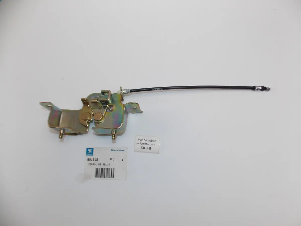Oem Peugeot Scooter Seat Saddle Latch Lock Catch And Cable # 801512 1