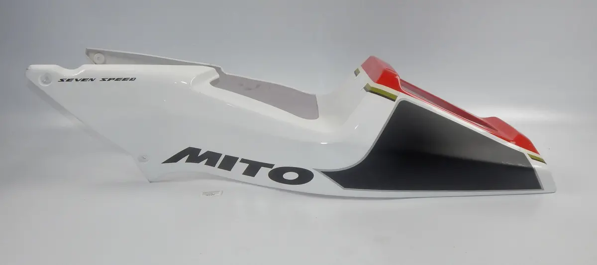 1990'S Cagiva Mito 125 7 Speed Rear Fender Seat Cowling Fairing White Vintage It 1