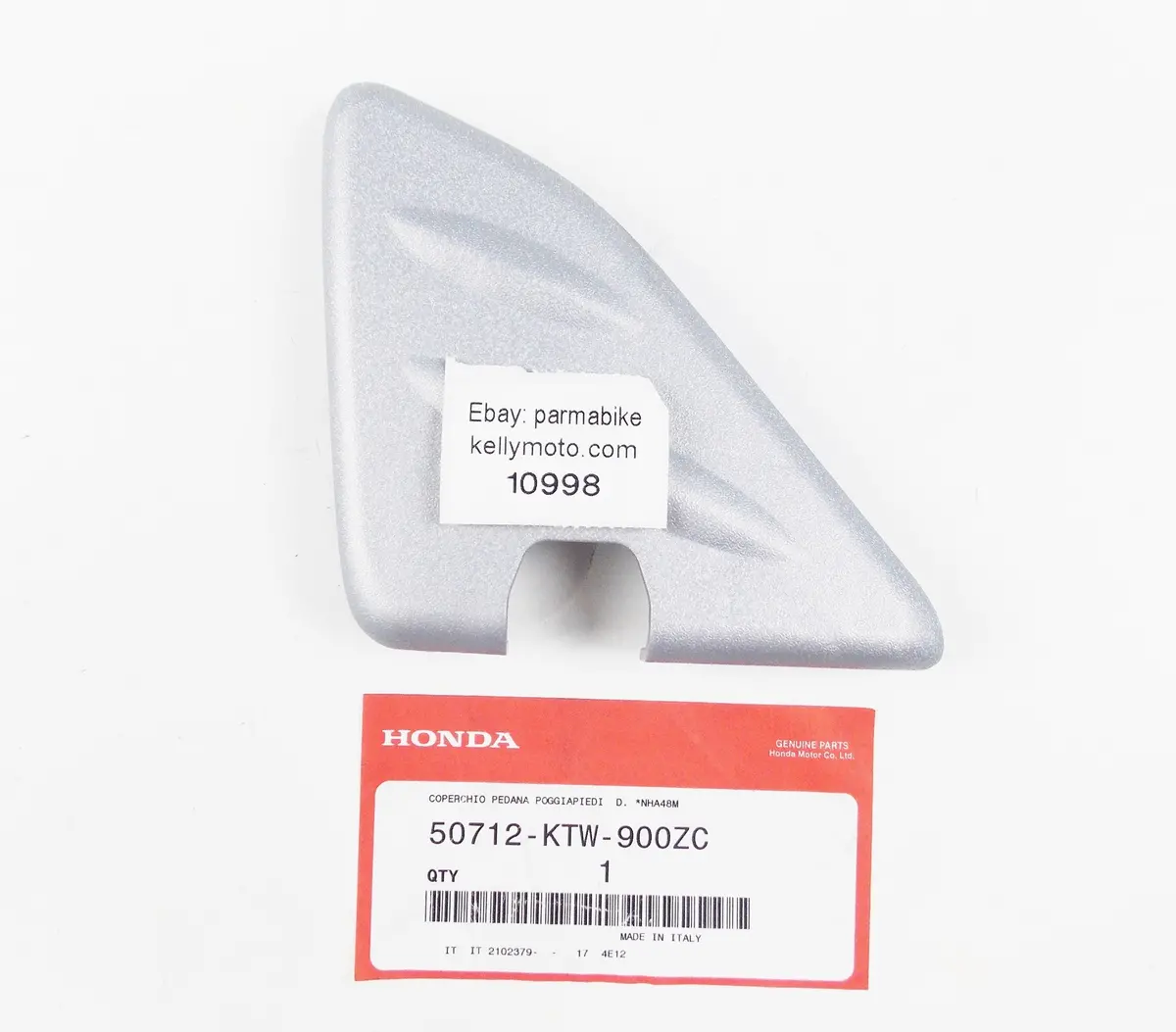 Oem Honda 2011-2013 Sh300 Cover Rear Pillion Step Nha48mr Silver 50712-Ktw-900Zc 1