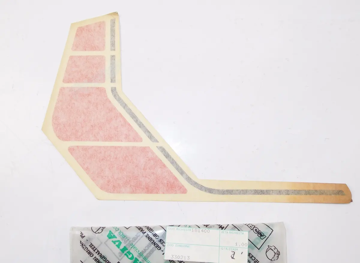 Nos Oem Cagiva Morini 1987 350 Kanguro X2/501 Lh Fuel Tank Red Sticker 330213 1