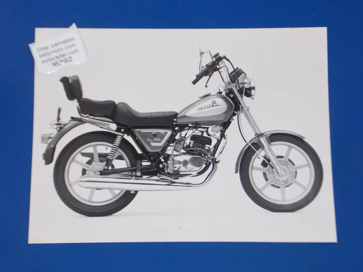 1980'S Cagiva Low Rider Original Dealer Photo Vintage Brochure Ad 9.5X7" 1