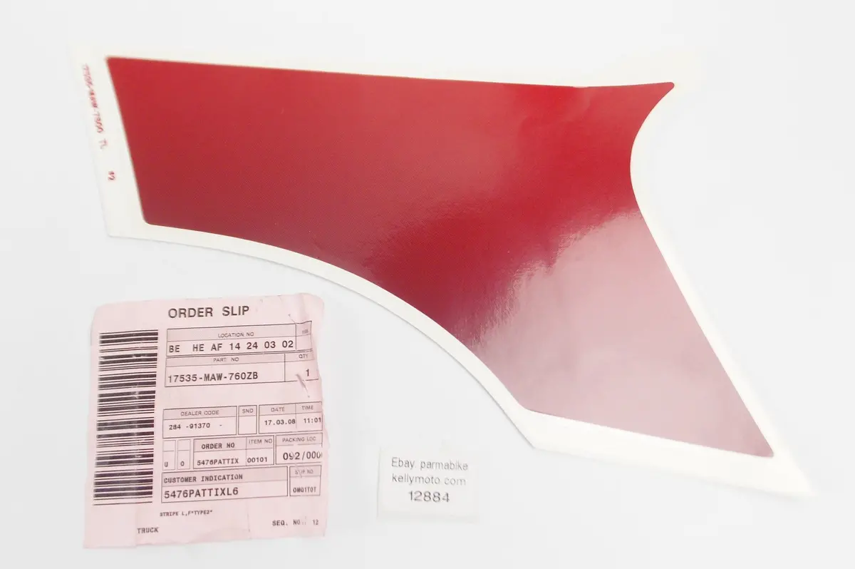 Oem Honda 1997-99 Xl600v Transalp Mark Decal Fuel Tank L. Type2 17535-Maw-760Zb 1