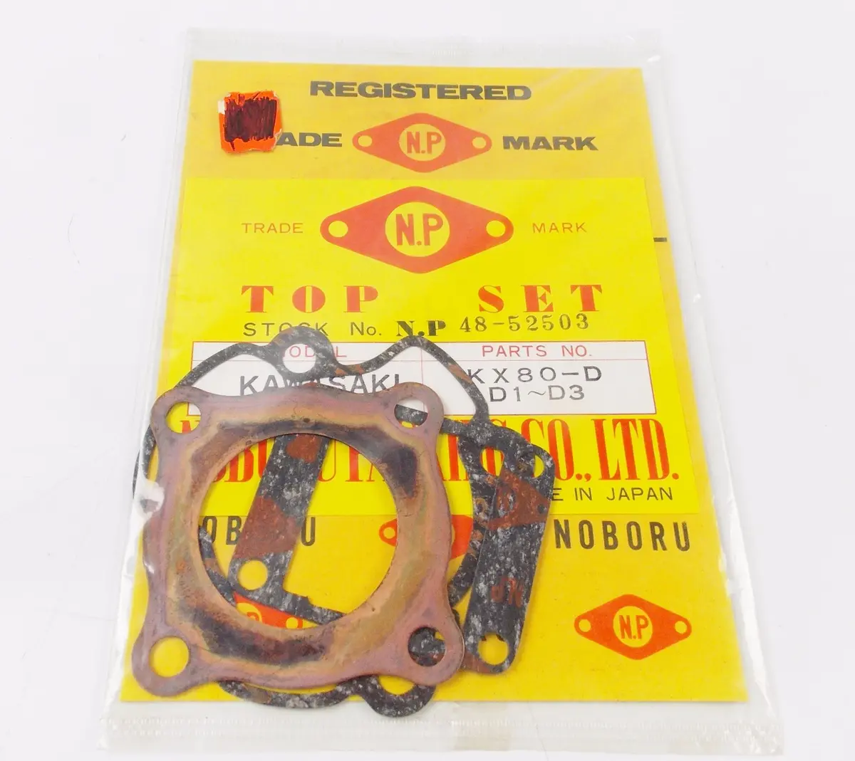 Nos Np Kawasaki Kx80-D/D1-D3 Noboru Packing Gasket Set 48-52503 1