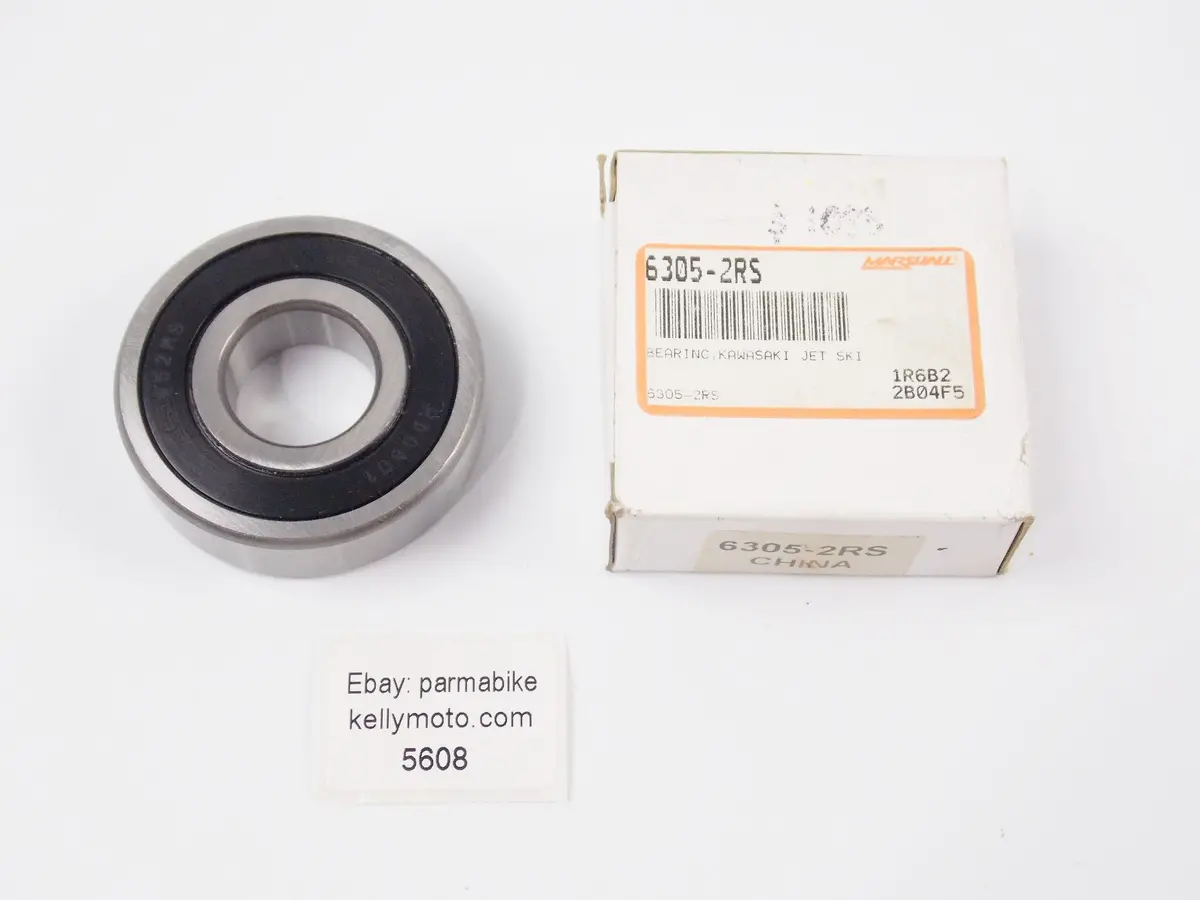 Marshall Kawasaki 25X62x17 Jet Ski Deep Groove Sealed Bearing 6305-2Rs 1