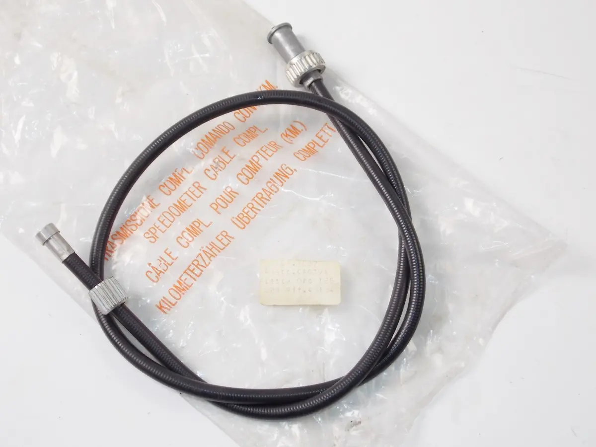 Nos Black Vinyl Tachometer Cable Cagiva Aletta Oro Oe # 43184 | 08.3037 1